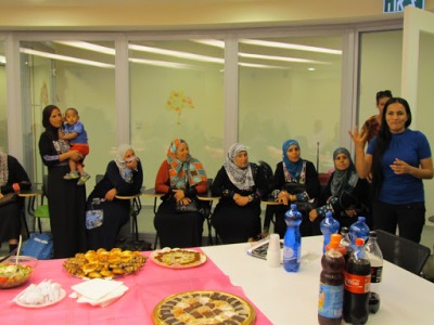 Research participants from unrecognized villages presenting research findings at the Hebrew University